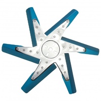 Derale High Performance Flex Fan 17 Inch Blue Blade Chrome Hub 19517