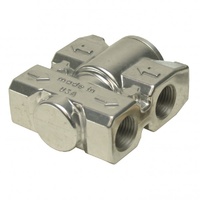 Billet Style Aluminum Fluid Control Thermostat with 3/8" NPT ports Derale 25011