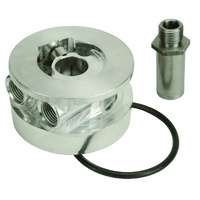 GM V8 1963-2007 Thermostatic Sandwhich Adapter with 1/2" NPT Ports Derale 25720