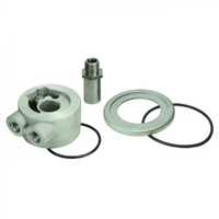 Thermostatic Engine Sandwich Adapter 3/8"NPT, 13/16"-16 Filter Derale 25731