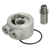 Thermostatic Engine Sandwich Adapter 3/8"NPT, 22x1.5mm Filter Derale 25734