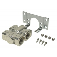 Derale Billet Aluminium Fluid Control Thermostat 1/2" NPT Ports & Bracket 25792