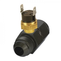 Derale In-Line Fan Control Thermostat Premium 180 Degree -8AN fittings 35021
