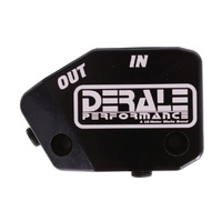 Billet Black Aluminum LS Engine Non Thermostatic Adapter  -10 ORB Inlet/Outlet