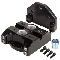 Single Ports Up Remote Filter Mount -10AN-7/8"-14 O-ring ports, 13/16"-16 Thread