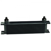 Stack Plate Fluid Cooler 10 Row Design Core-6AN Male Outlet Derale 51006