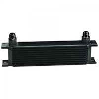 Stack Plate Fluid Cooler 10 Row Design Core-8AN Male Outlet Derale 51010