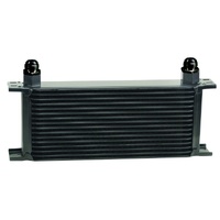 Stack Plate Fluid Cooler 16 Row Design Core-10AN Male Outlet Derale 51610