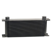 Stack Plate Fluid Cooler 16 Row Design Core-10AN Female Outlet Derale 51678