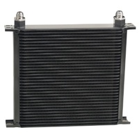 Stack Plate Fluid Cooler 34 Row Design Core-8AN Male Outlet Derale 53408