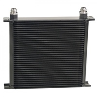 Stack Plate Fluid Cooler 34 Row Design Core-10AN Male Outlet Derale 53410