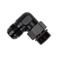 Aluminum Cooler/Adapter Fitting 90° 7/8-14 UNF x -10AN Male Derale 59100
