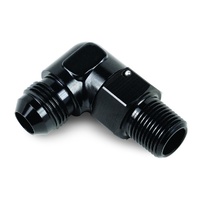 Aluminum Cooler/Adapter Fitting 90° 1/2" NPT x -8AN Male Derale 59708