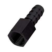 Straight Hose Fitting 1/4 NPT Female Thread x 3/8 Barb Hose Tail End
