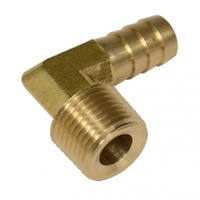 90 Degree Hose Fitting 1/2 NPT Male Thread x 1/2 Barb Hose Bard Tail End