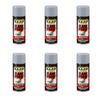 VHT Flame Proof Header Exhaust Spray Paint High Temperature Grey Primer SP100 x 6 Cans Bulk Pack