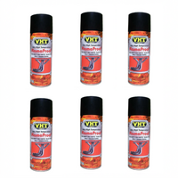 VHT Flame Proof Header Exhaust Spray Paint High Temperature Flat Black SP102 x 6 Cans Bulk Pack