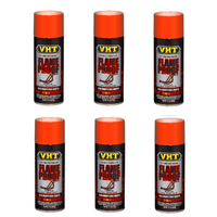 VHT Flame Proof Header Exhaust Spray Paint High Temperature Orange SP114 x 6 Cans Bulk Pack