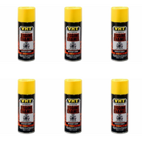 VHT Engine Enamel High Temperature Spray Paint Gloss Yellow SP128 x 6 Cans Bulk Pack