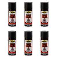 VHT Engine Enamel High Temperature Spray Paint Flat Black SP130 x 6 Cans Bulk Pack