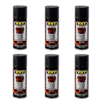 VHT Wheel Paint High Temperature Spray Can Satin Black SP183 x 6 Cans Bulk Pack