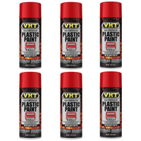 VHT High Temperature Engine Cover Plastic Paint Gloss Red SP821 x 6 Cans Bulk Pack