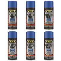 VHT High Temperature Engine Cover Plastic Paint Gloss Blue SP822 x 6 Cans Bulk Pack