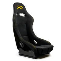 SAAS Seat SR2 Club Fixed Back FPR Black With Universal Mount Brackets SRD2001