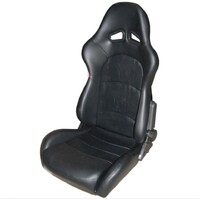 Autotecnica Reclining Sports Seat PU Leather Black SS33