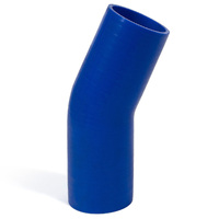 SAAS 23-Degree Silicone Intercooler Hose 76 x 76mm Blue SSH237676E