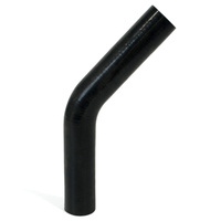 SAAS 45-Degree Silicone Intercooler Hose 25 x 25mm Black SSH452525
