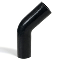 SAAS 45-Degree Silicone Intercooler Hose 51 x 51mm Black SSH455151