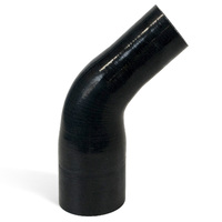 SAAS 45-Degree Silicone Intercooler Reducer Hose 51 x 76mm Black SSH455176