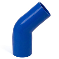 SAAS 45-Degree Silicone Intercooler Reducer Hose 63 x 76mm Blue SSH456376E
