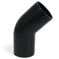 SAAS 45-Degree Silicone Intercooler Hose 89 x 89mm Black SSH458989