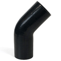 SAAS 45-Degree Silicone Intercooler Reducer Hose 89 x 95mm Black SSH458995