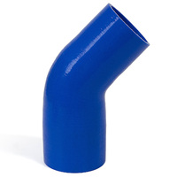 SAAS 45-Degree Silicone Intercooler Reducer Hose 89 x 95mm Blue SSH458995E