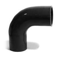 SAAS 90-Degree Silicone Intercooler Hose 63 x 63mm Black SSH906363