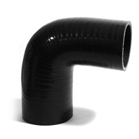 SAAS 90-Degree Silicone Intercooler Reducer Hose 63 x 76mm Black SSH906376