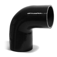 SAAS 90-Degree Silicone Intercooler Reducer Hose 76 x 95mm Black SSH907695