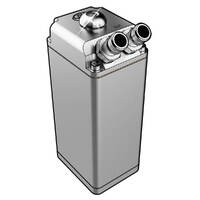SAAS Oil Catch Can Tank Baffled Rectangle Polished Billet 600ml ST1011