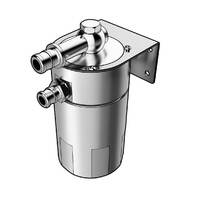 SAAS Oil Catch Can Tank 4x4 Baffled Polished Billet 500ml ST1015