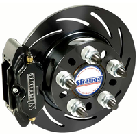 Strange Rear Brake Kit 11.25" Steel Rotor Early Big for Ford Housing 2.33" Offset