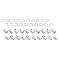 Street Pro Wheel Lug Nut Kit Chrome Dome Medium Mag Length 1.38 1/2 0.55 Shank Set of 20