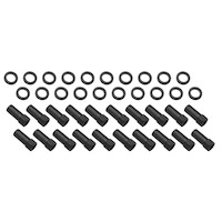 Wheel Lug Nut Kit, Black, Cragar, Weld, SST Open End Mag, , 1.91, 1/2', 1.380 in Shank Set 20