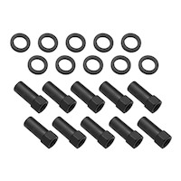 Wheel Lug Nut Kit, Black, Cragar, Weld, SST Mag, , 2.125, 1/2', 1.380 inch Shank, Set of 10
