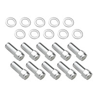 Wheel Lug Nut Kit, Chrome, Cragar, Weld, SST Mag, , 2.125, 7/16, 1.380 inch Shank, Set of 10