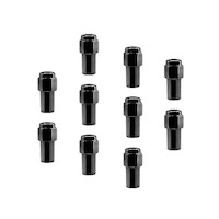 Street Pro Wheel Lug Nut Kit Black Cragar Weld SST Mag Length 2.125 12 x 1.5 1.380 inch Shank Set of 10