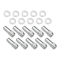 Street Pro Wheel Lug Nut Kit Chrome Cragar Weld SST Mag Length 2.125 12 x 1.5 1.380 inch Shank Set of 10