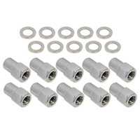 Street Pro Wheel Lug Nut Kit Chrome 002 Street Pro Open End Mag Length 1.46 1/2 .700 Shank Set of 10